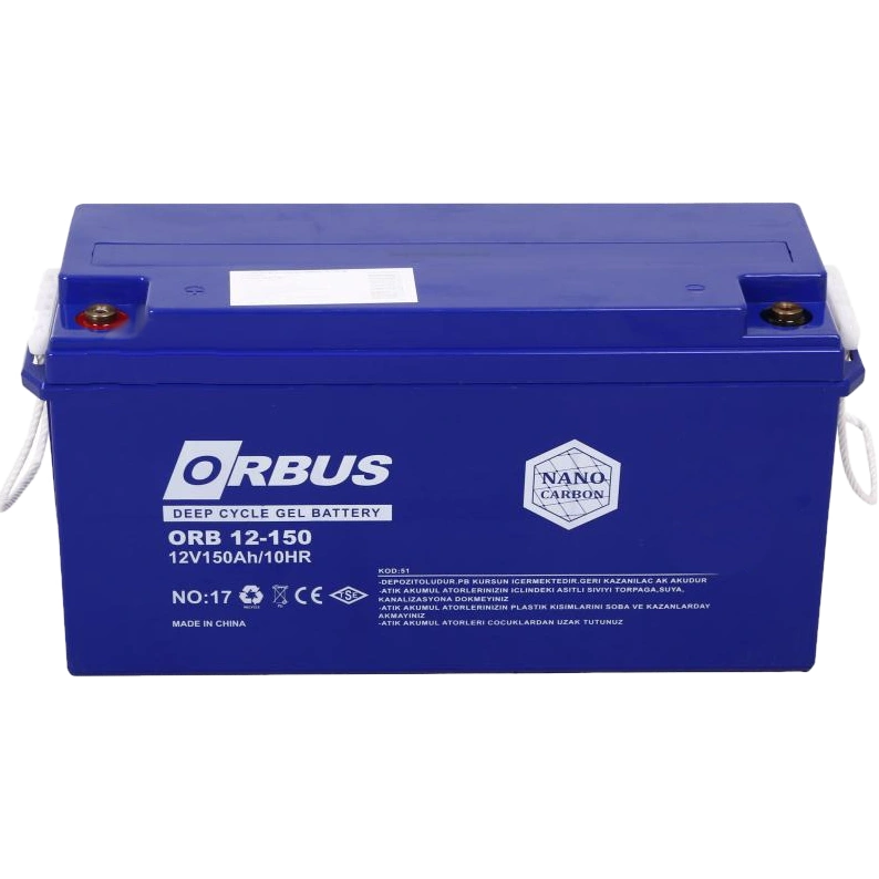 orbus cg12150 150a•г 12в гелева свинцево-кислотна акумуляторна батарея