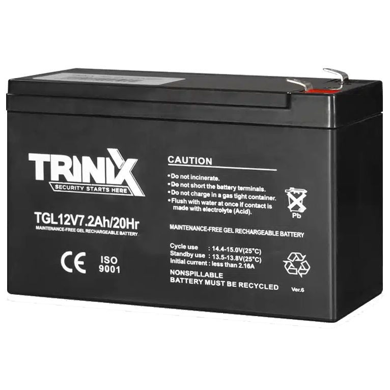 trinix tgl12v7.2ah/20hr gel акумуляторна батарея гелева