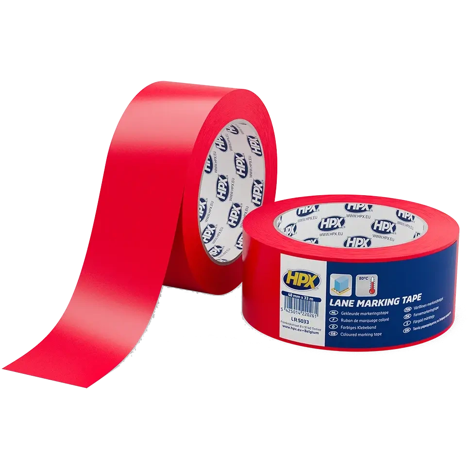 hpx lr5033 lane marking tape 50мм x 33м стрічка самоклеюча для маркування підлоги