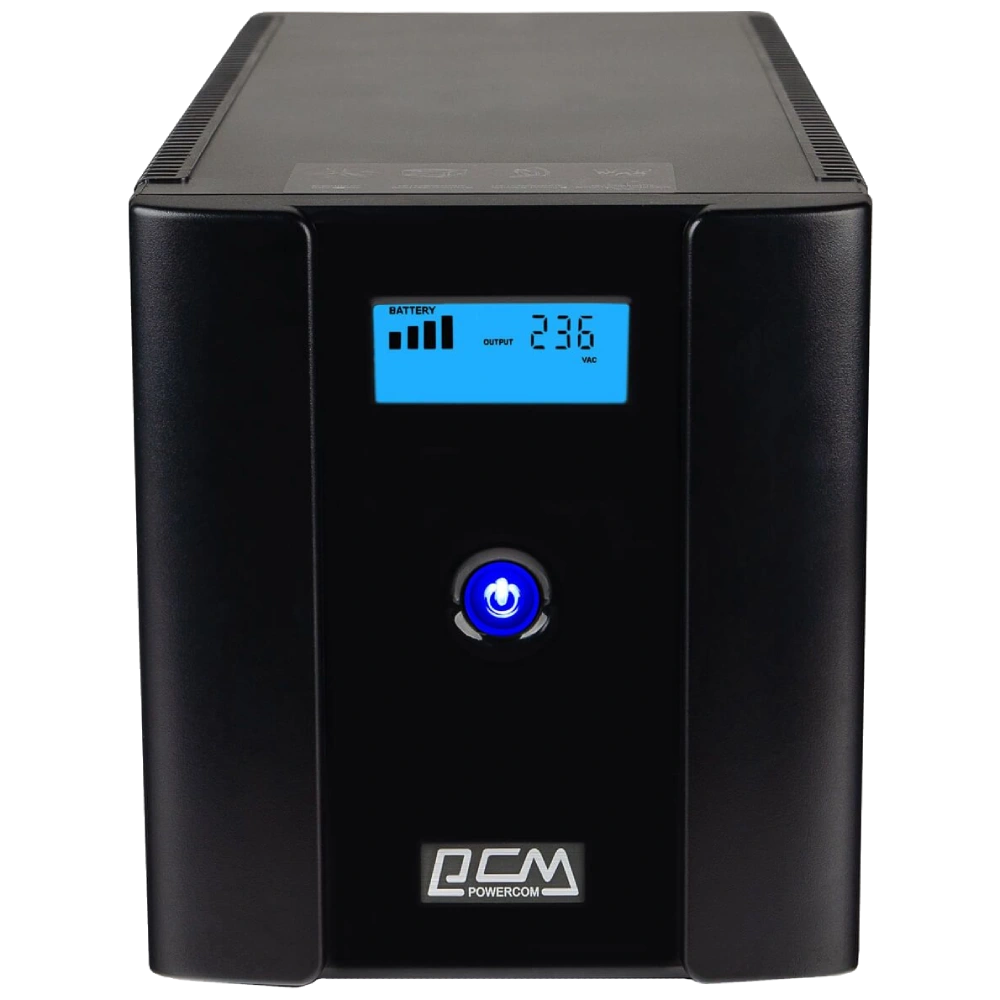 powercom rpt-2000ap lcd schuko джерело безперебійного живлення