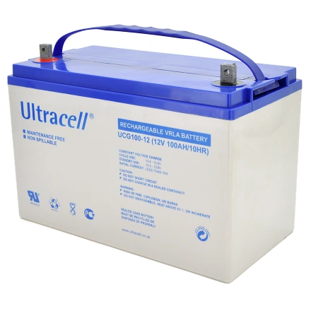 ultracell ucg100-12 100а•г 12в гелева свинцево-кислотна акумуляторна батарея