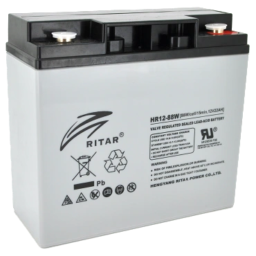 agm ritar hr1288w 22а•г 12в свинцево-кислотна акумуляторна батарея