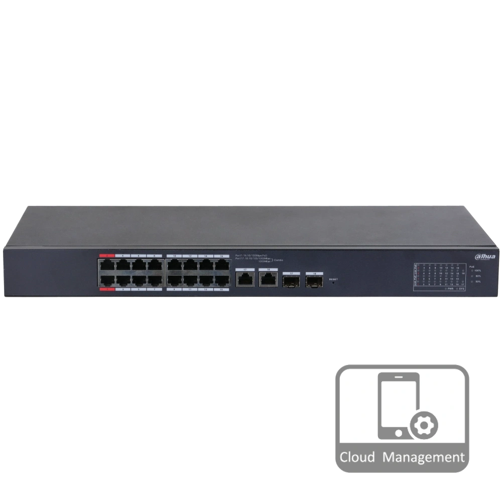 dahua dh-cs4218-16et-135 poe комутатор 18 портів керований