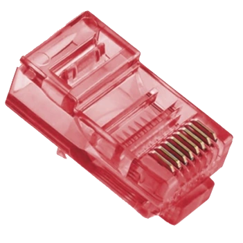 ritar rj-45 8p8c utp cat-5 q100 red конектор (100 шт/уп.)