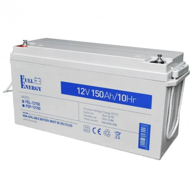 full energy fel-12150 акумулятор гелевий 12в 150 а/г