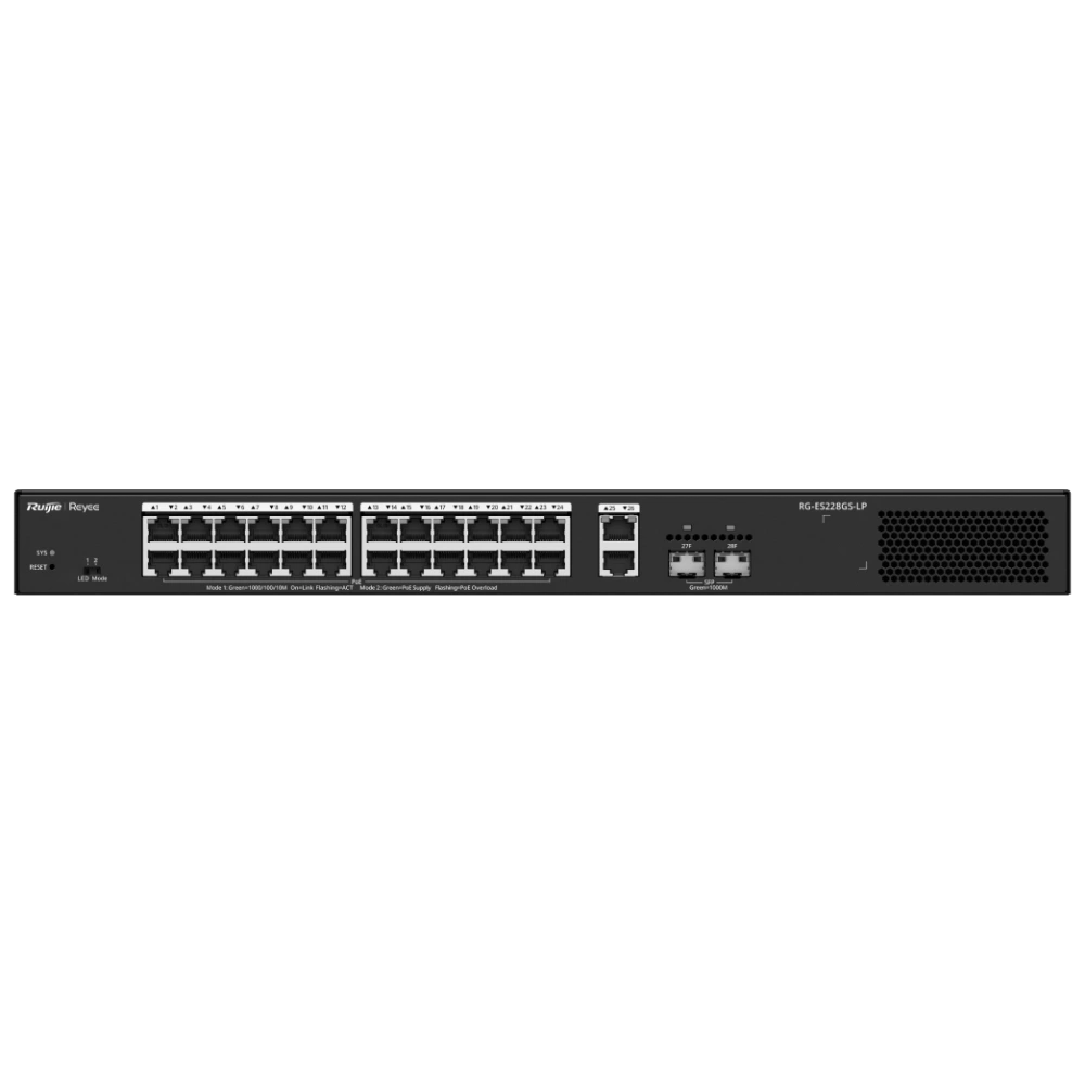 ruijie reyee rg-es228gs-lp комутатор 28 портів керований