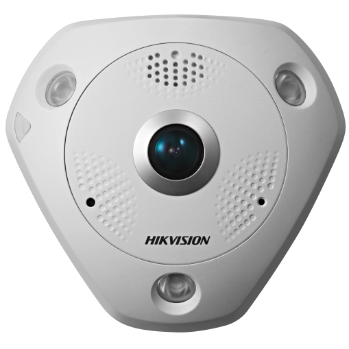 hikvision ds-2cd63c5g0e-ivs(b) (2мм) 12 мп fisheye із мікрофоном