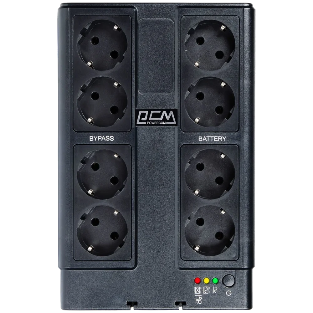 powercom cub-850n schuko джерело безперебійного живлення