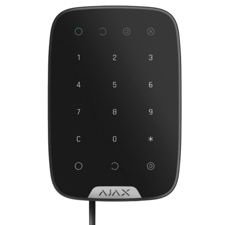 дротова сенсорна клавіатура ajax superior keypad black fibra