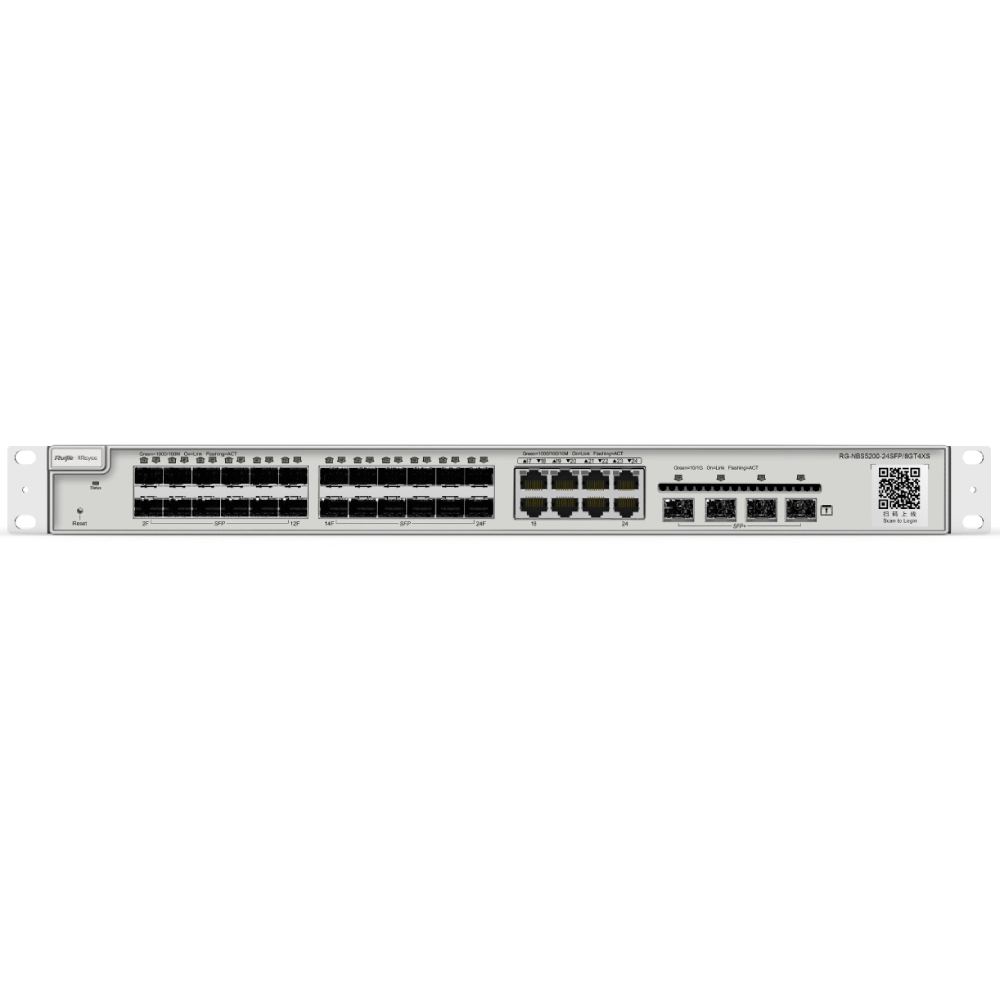 ruijie reyee rg-nbs5200-24sfp/8gt4xs l3 комутатор 24 порти керований