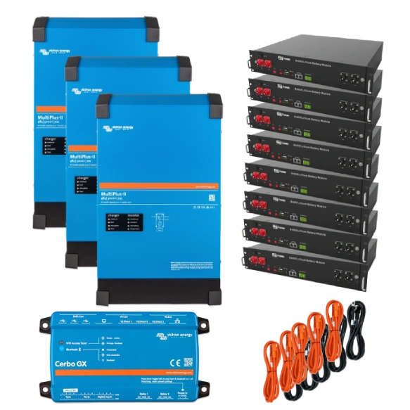 victronenergy multiplus-ii + dyness 12квт 24квт•г система безперебійного живлення трифазна