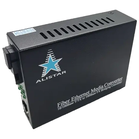 alistar x3s 100m 10/100base-t rj-45 - 100base-fx 1sm wdm sc 20km tx1310/rx1550nm lfp медіаконвертор