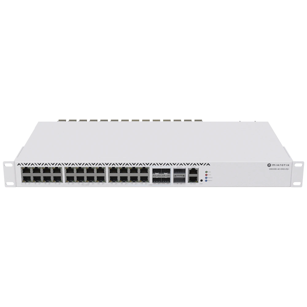 mikrotik crs326-4c+20g+2q+rm комутатор 26 портів керований