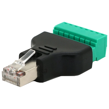 rj-45(m) (8 контактів) з клемами під кабель роз'єм