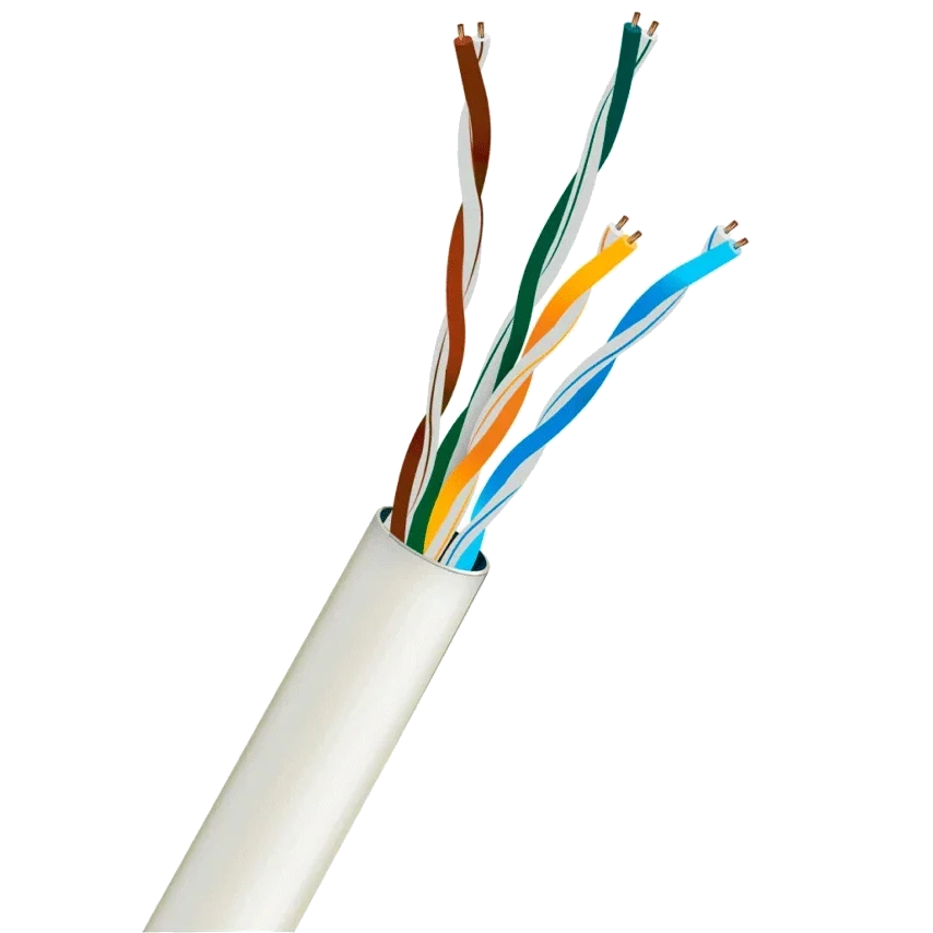 kraft utp cat5e cu 0.5 mm pvc indoor white (305м) кабель