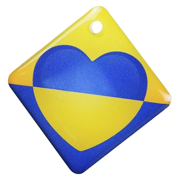 rfid keyfob em rw heart брелок