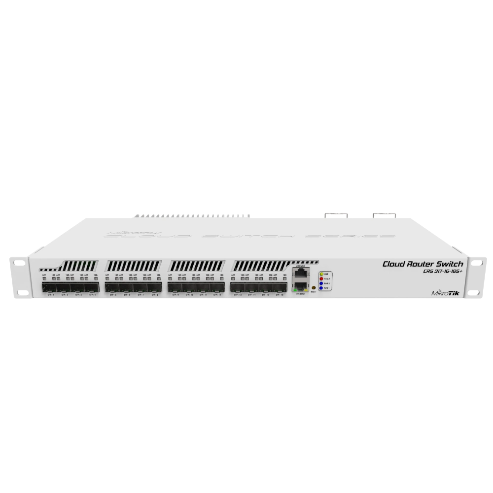 mikrotik crs317-1g-16s+rm sfp+ комутатор 16 портів керований