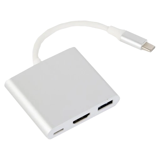 cablexpert a-cm-hdmif-02-sv usb-c на hdmi/usb 3.0/usb-c адаптер-перехідник