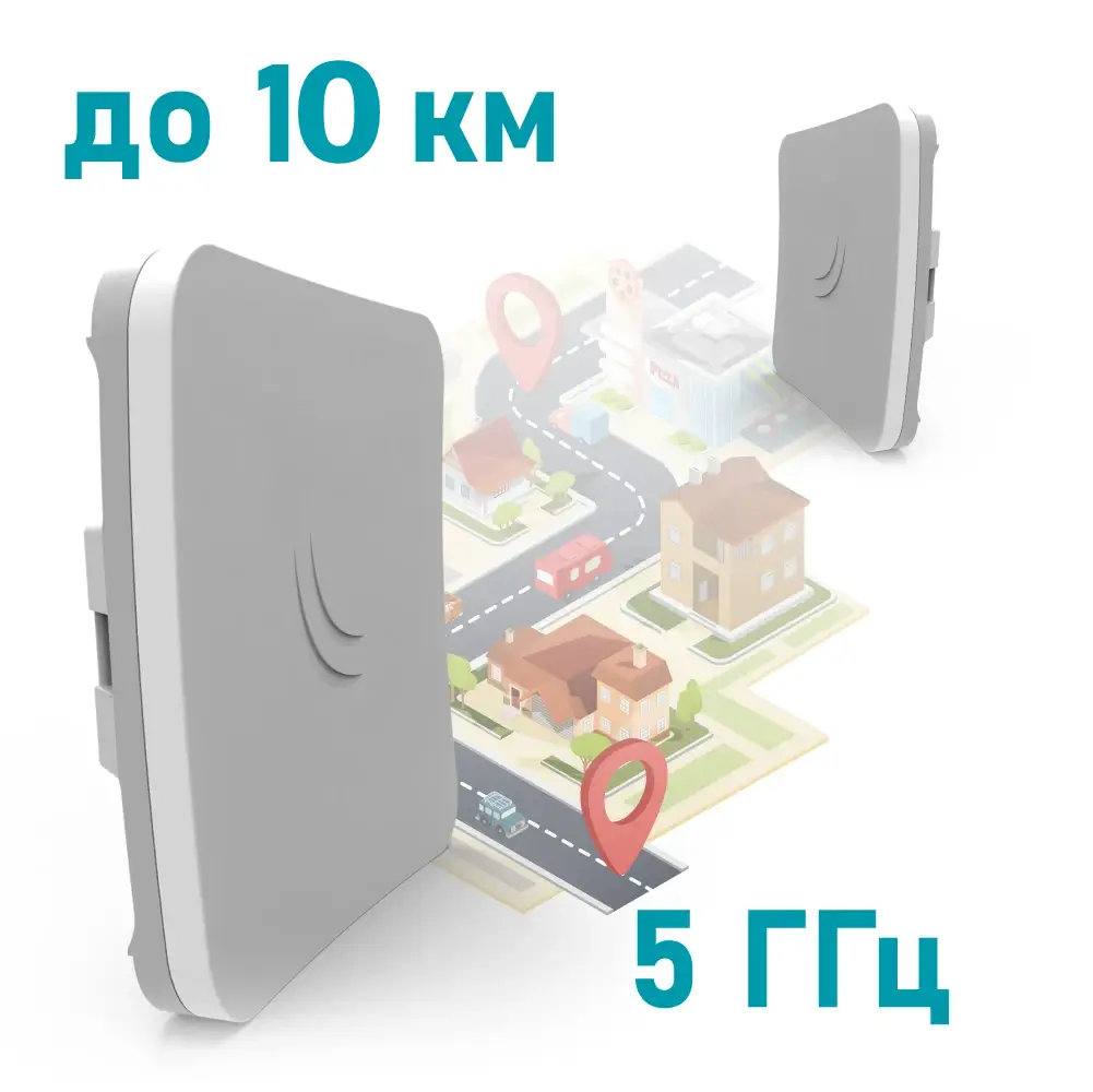 mikrotik sxtsq lite5 (rbsxtsq5nd) 5 ггц wi-fi точка доступу з посиленою антеною