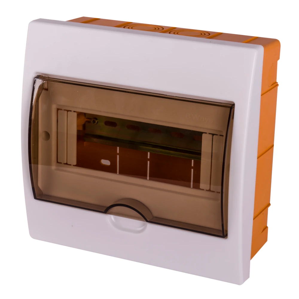 enext e.plbox.stand.w.08k корпус пластиковий 8-модульний вбудований
