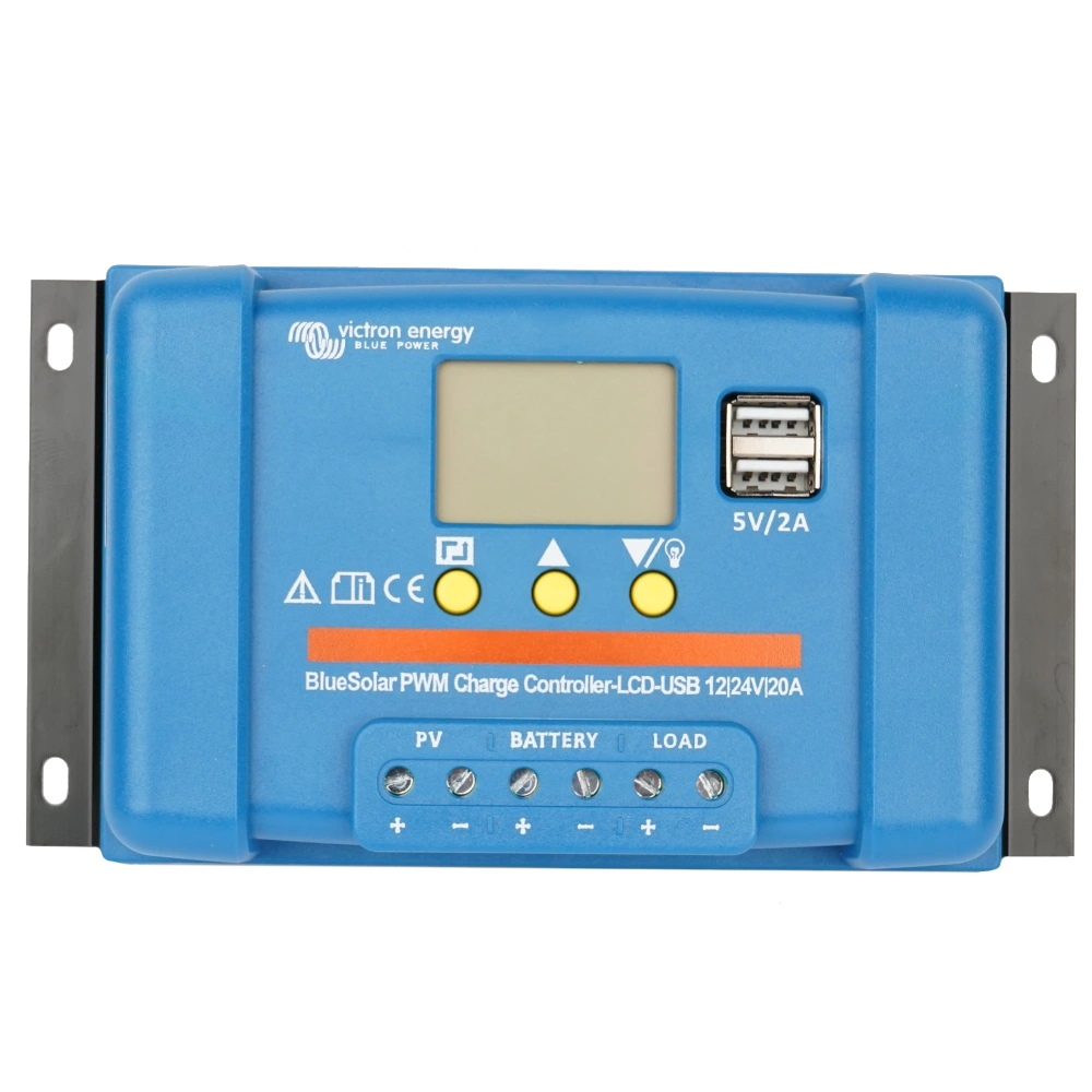 victron energy bluesolar pwm-lcd&usb 12/24-20 контролер заряду