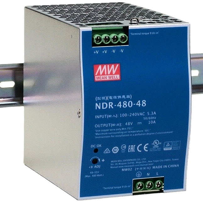 mean well ndr-480-48 блок живлення
