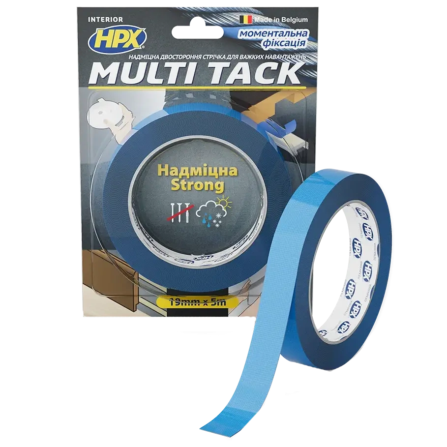 hpx mtt1905 multi tack 19мм х 5м стрічка двохстороння