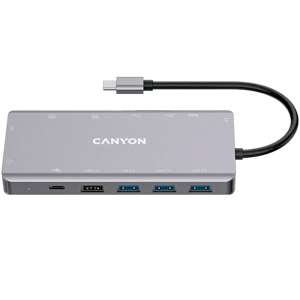 canyon 13 port usb-c hub ds-12 (cns-tds12) usb-хаб (комутатор)