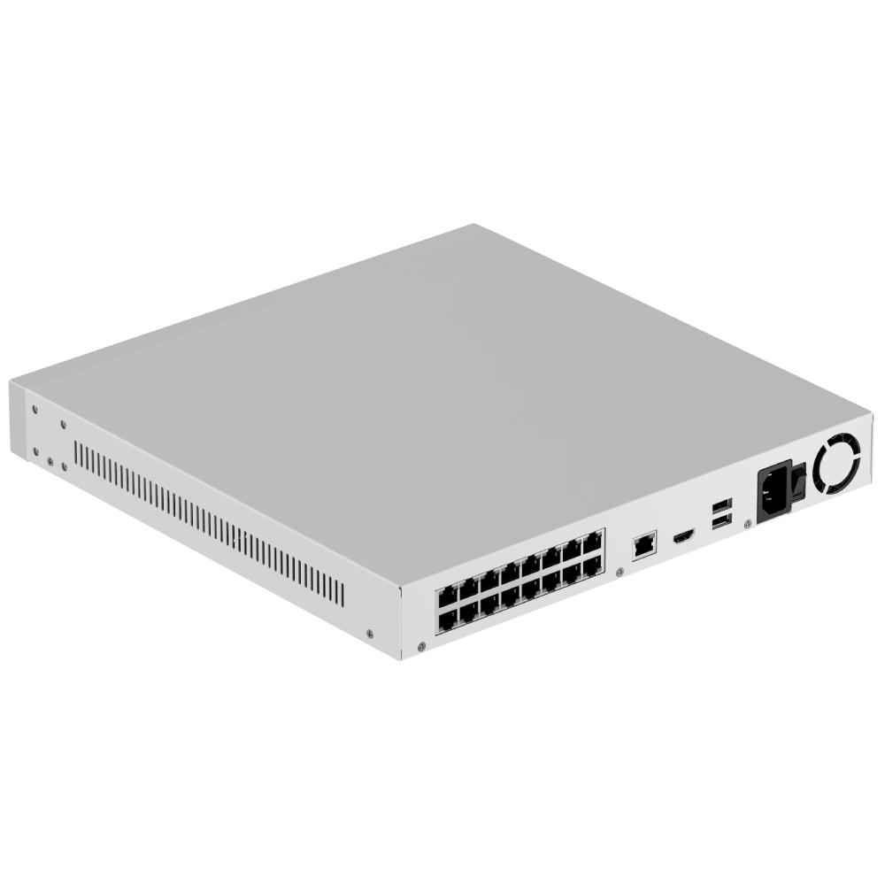 ajax superior nvr h2dai16pac (16ch) white 24тб poe ai відеореєстратор