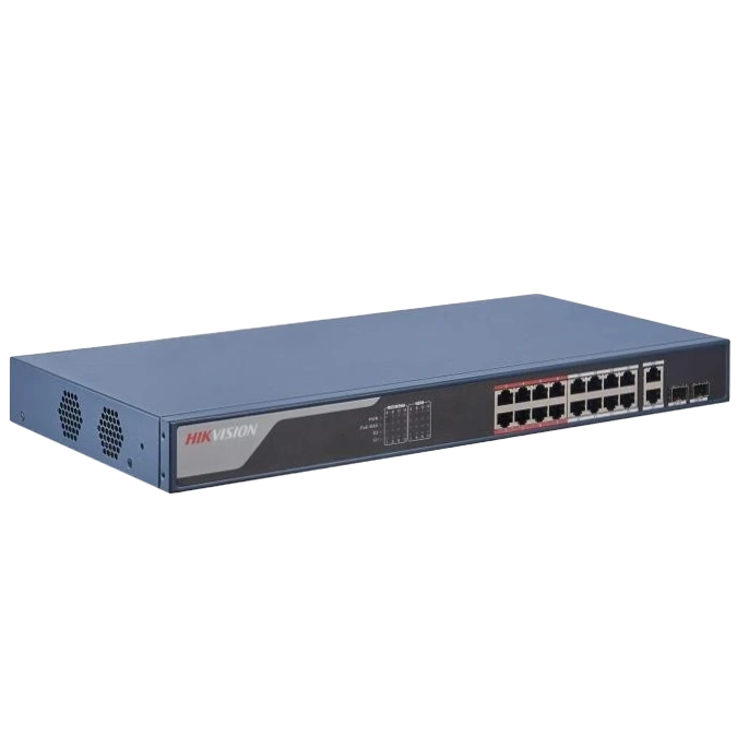 hikvision ds-3e1318p-ei(b) комутатор 18 портів керований
