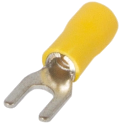 enext e.terminal.stand.sv.1,25.5.yellow ізольований накінечник вилковий 0.5-1.5 кв.мм, жовтий