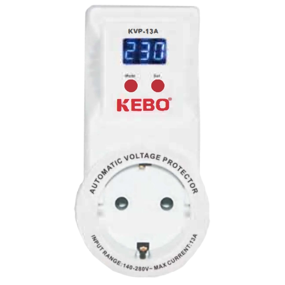 kebo kvp-13a 2-13a 140-260v реле напруги в розетку
