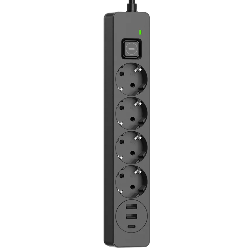 сolorway cw-che432pdb 4 розетки/3usb мережевий фільтр
