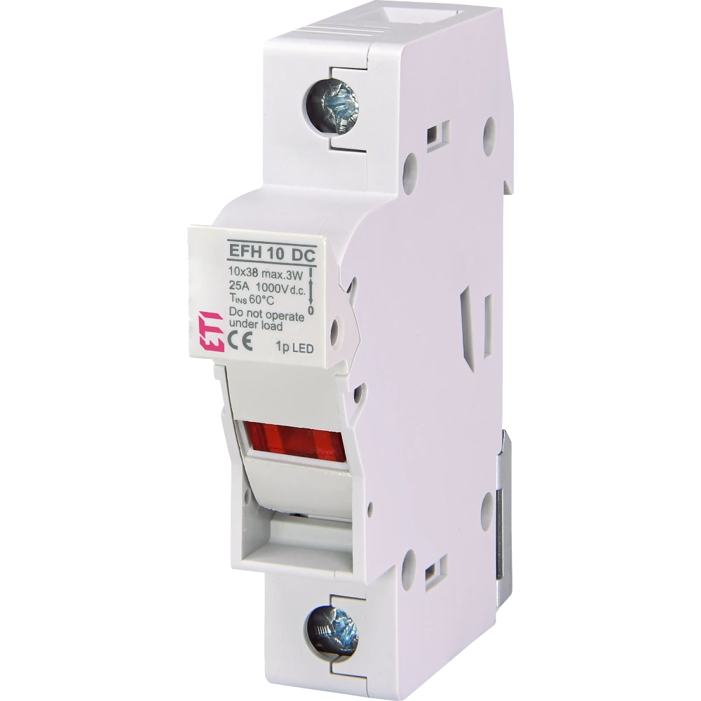 еті efh 10 1p-led 25a 1000v dc тримач запобіжника