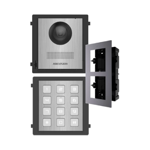 ds-kd8003-ime1ns + ds-kd-acf2/plastic + ds-kd-kp/s комплект модулів hikvision