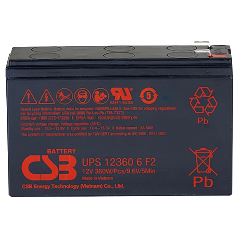 csb ups123606f2/f1 12v6ah акумуляторна батарея