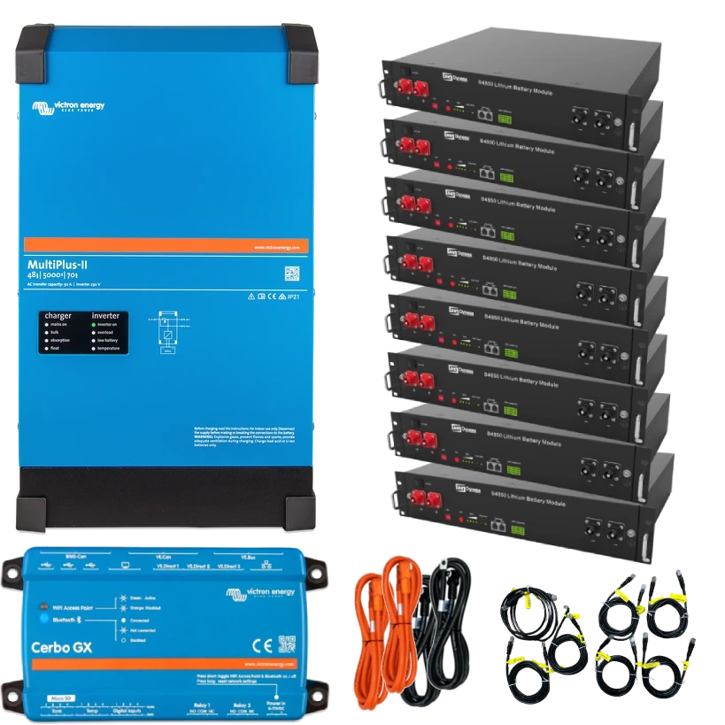 victronenergy multiplus-ii + dyness 4квт 19.2квт•г система безперебійного живлення однофазна