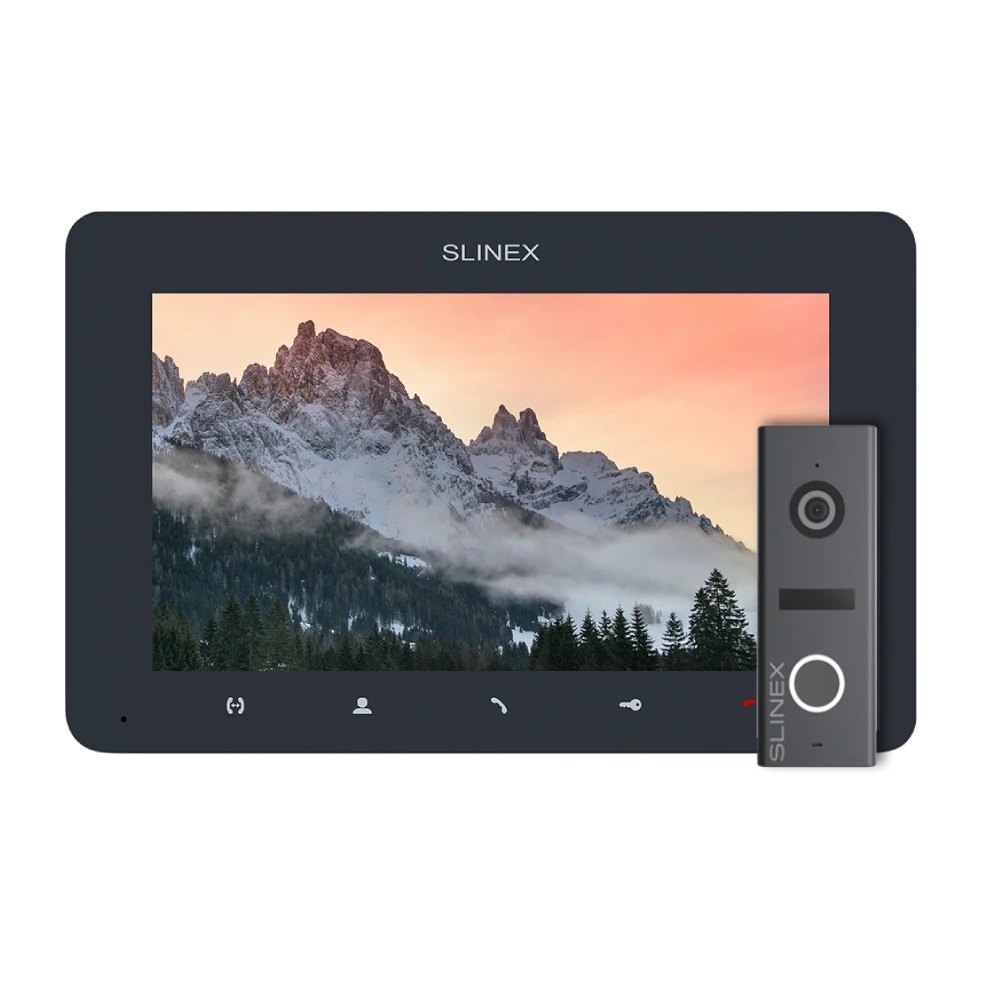 slinex sm-07mn graphite + ml-17hd graphite комплект відеодомофона
