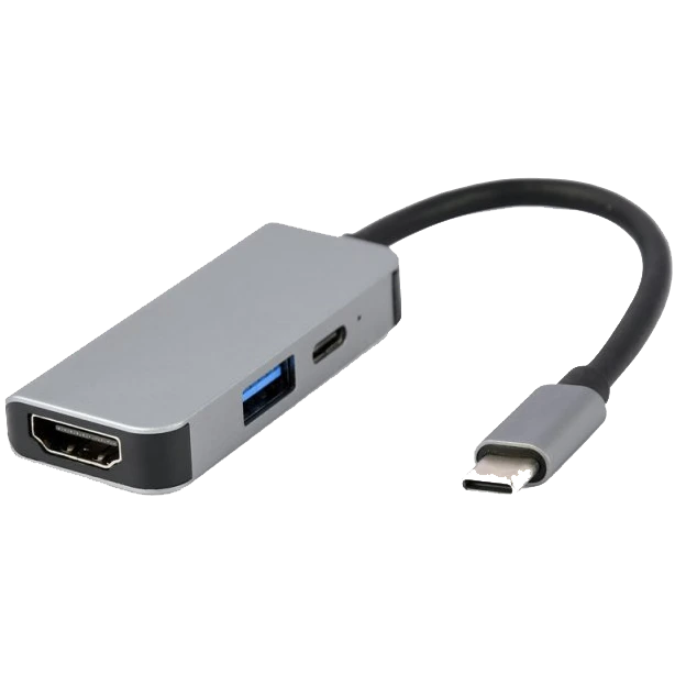 cablexpert a-cm-combo3-02 usb-c 3-в-1 (usb/hdmi/pd) док станція