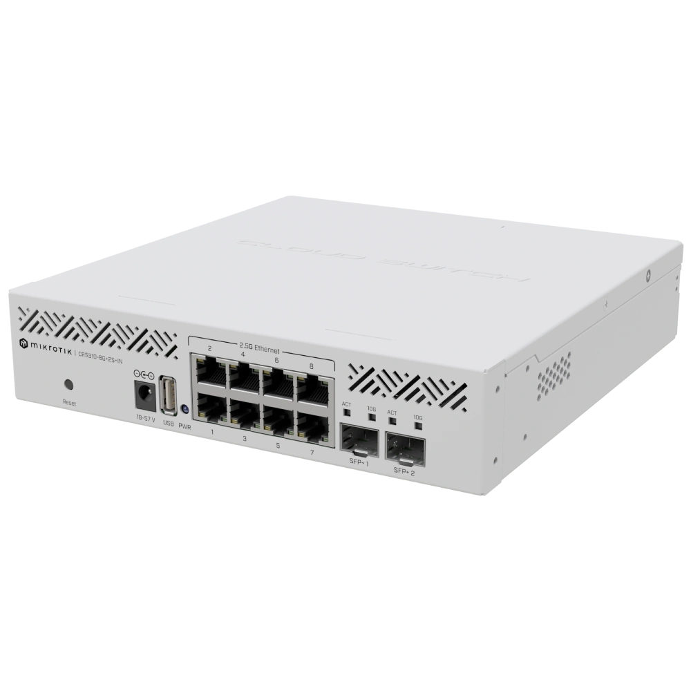 mikrotik crs310-8g+2s+in комутатор 8 портів керований