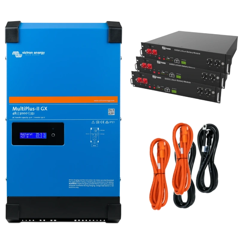 victron energy multiplus-ii + dyness 2.4квт 7.2квт•год система автономного живлення однофазна