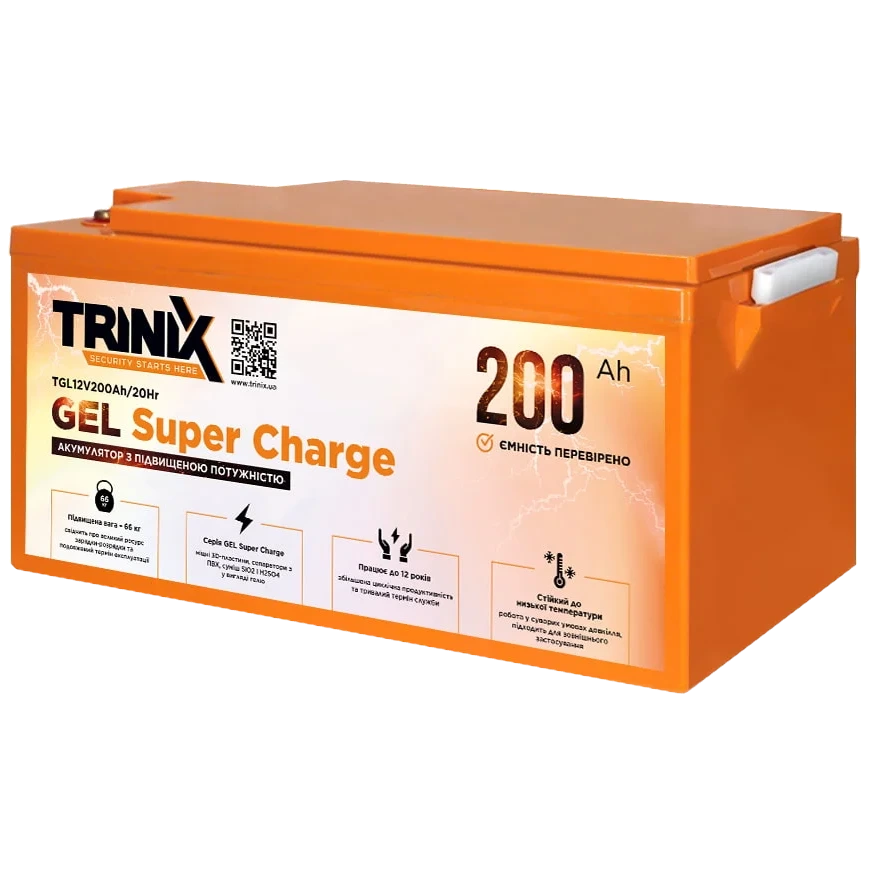 trinix 200 ah 12v акумуляторна батарея