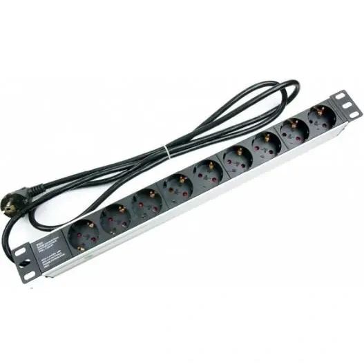 spp9 hypernet блок 9 розеток 19 '' алюмінієвий корпус 1.8m 220в