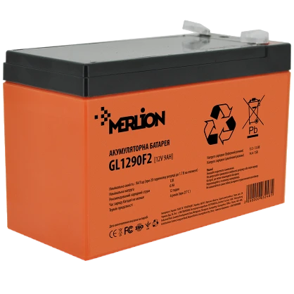 merlion gl1290f2 9а•г 12в свинцево-кислотна акумуляторна батарея