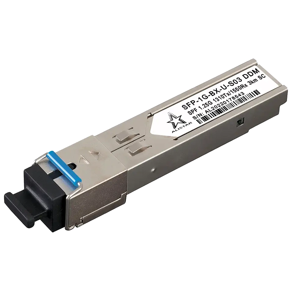 alistar sfp-1g-bx-u-s03 sfp 1g 1sm wdm sc 3km tx1310/rx1550nm ddm модуль