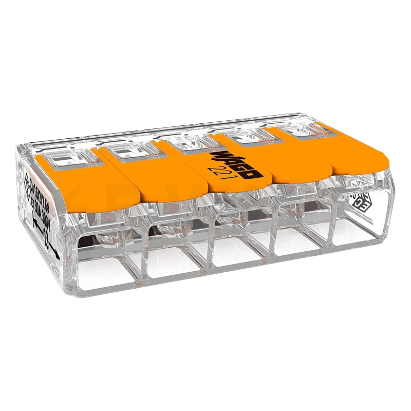 wago compact 221-615 5-дротова 0,5-6мм2 клема