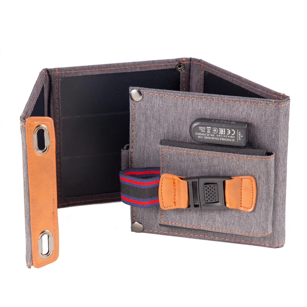 2e портативна 14 вт usb-a 5v/2.4a сонячна панель