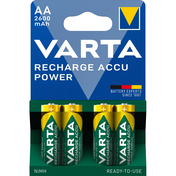 varta prof accu 2600mah bli 4 ni-mh акумулятор aa
