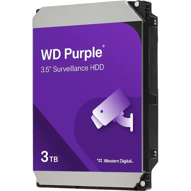 western digital purple surveillance 3tb 5400rpm 128mb (wd34purz) жорсткий диск