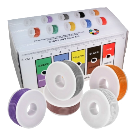 awg 22 22awg 0,3 600в 5x10м кабель силіконовий луджений
